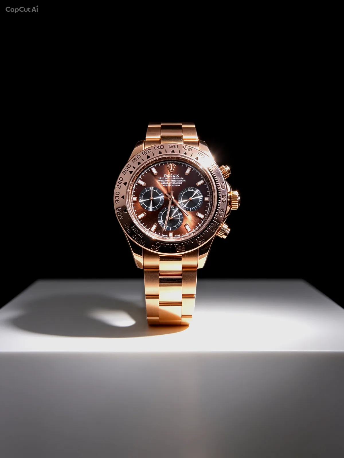 רולקס דייטונה ⌚️ רוז גולד לוח רוז ✨️ מנגנון קוורץ' עם זכוכית ספיר 💎